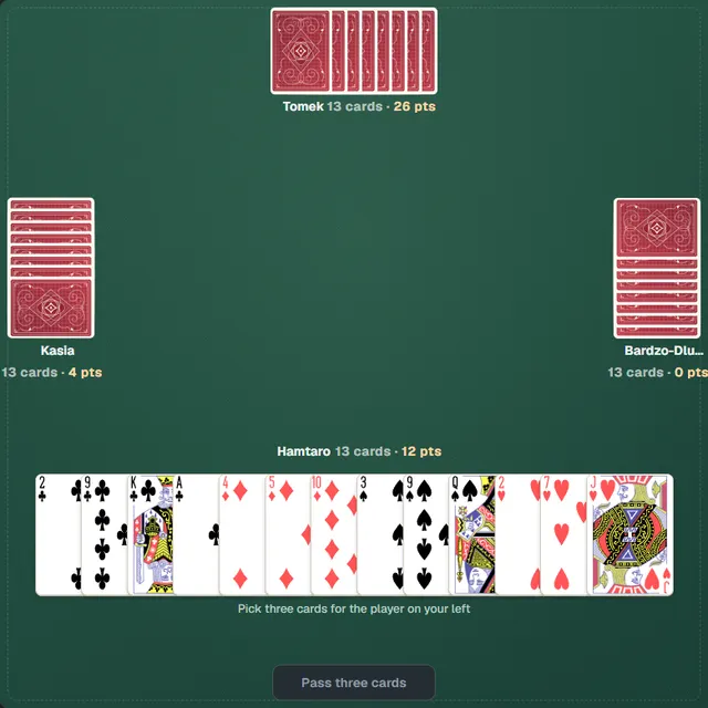 Passing cards