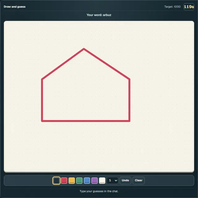 Drawing and guessing